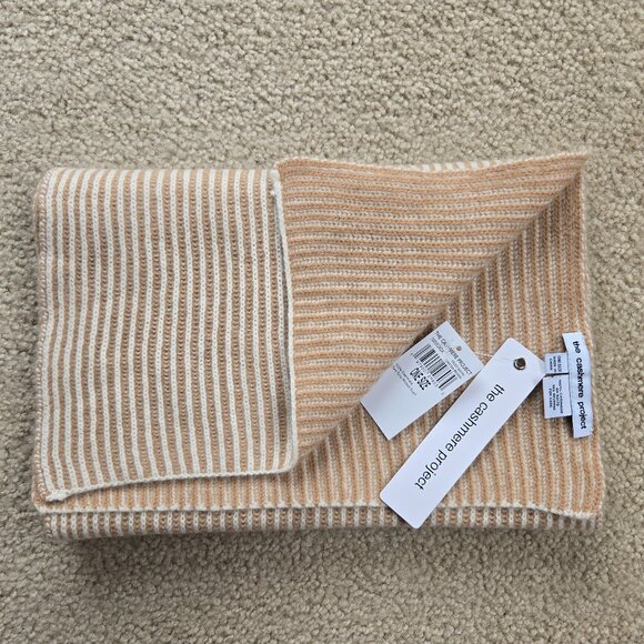 NWT The Cashmere Project Two Tone Ribbed Scarf - Picture 1 of 9